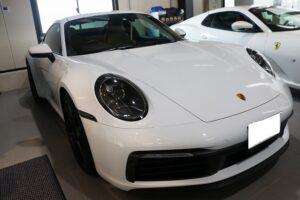 東京都　世田谷区　ポルシェ９１１カレラS　プロテクションフィルム　撥水