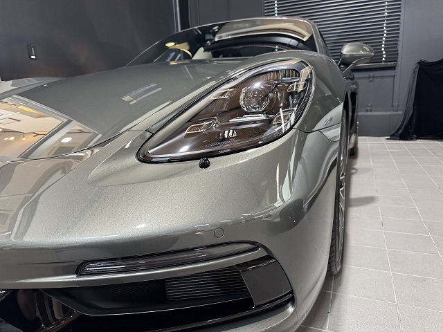 ポルシェ718ボクスター　プロテクションフィルム施工後　足立
