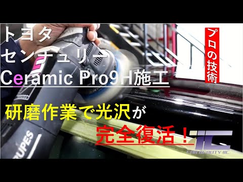 トヨタセンチュリー【スクラッチ傷に研磨作業】