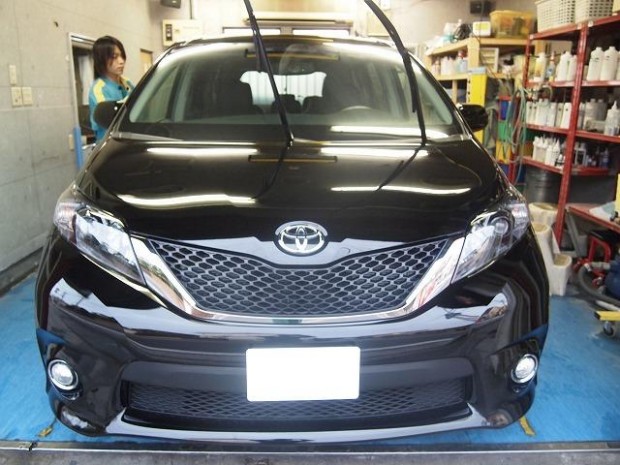 トヨタ：シエナ 高級ガラスコーティング,窓ガラスコート ｜ ガラス 