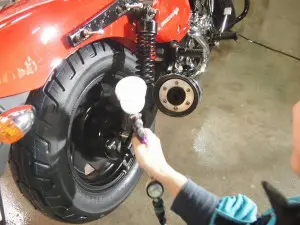 カワサキエリミネーター　バイクコーティング