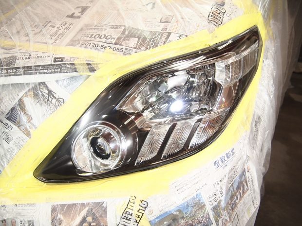 昨日のトヨタアルファードの続きでヘッドライトクリーニング コートを施工させていただきました ガラスコーティング カーコーティング施工実績cbiic