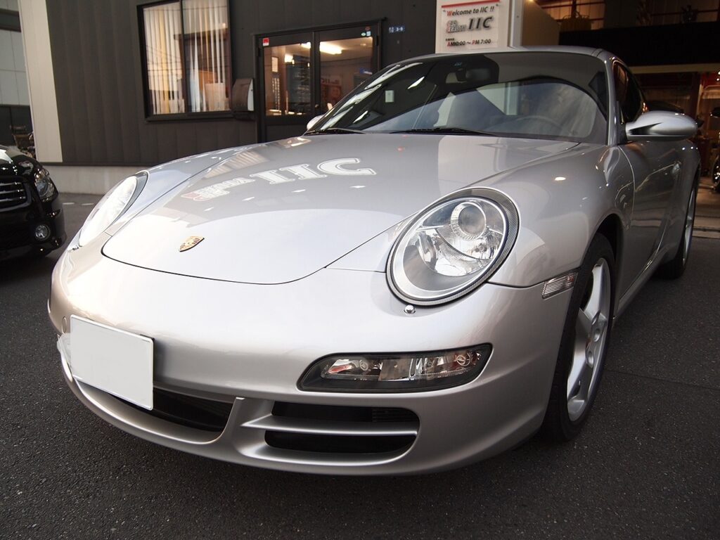 千葉県からお越しの997ポルシェにヘッドライトクリーニング コーティングを施工させていただきました ガラスコーティング カーコーティング施工実績cbiic