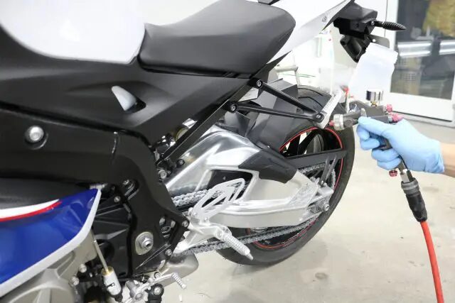 BMWS1000　バイクコーティング施工