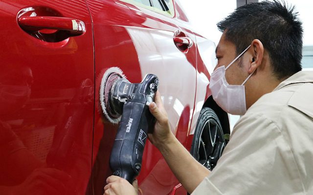 雨染みが車全体にあり洗車ではどうにもならなかったトヨタ86を綺麗にさせていただきました ガラスコーティング カーコーティング施工実績cbiic