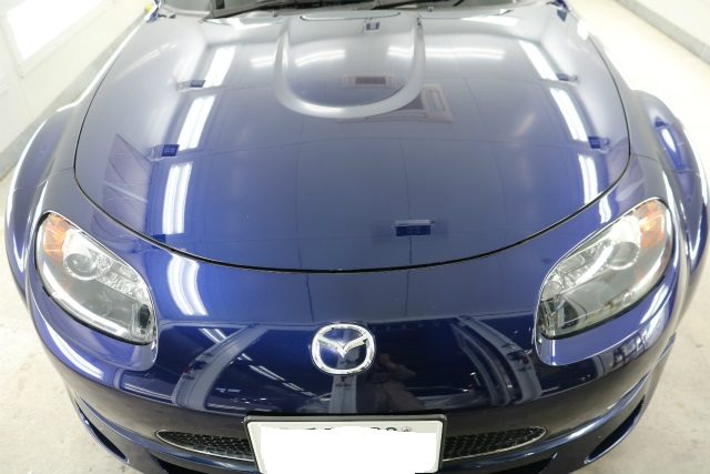 洗車傷が多かったロードスターにボディコーティングを施工し 新車以上の輝きへ ガラスコーティング カーコーティング施工実績cbiic