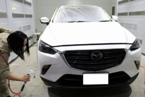 mazda cx3　吹付コーティング施工