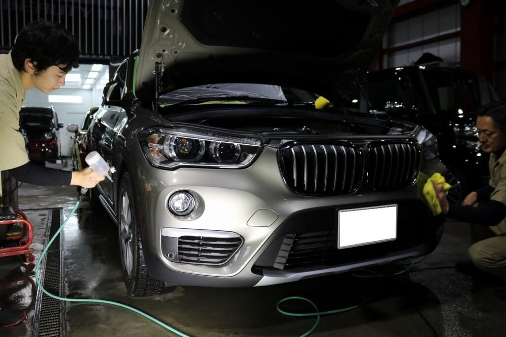 BMWX1　セラミックコーティング補修