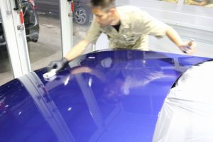 テスラモデルS コーティング塗布