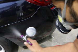 BMW6に親水性クォーツコーティング