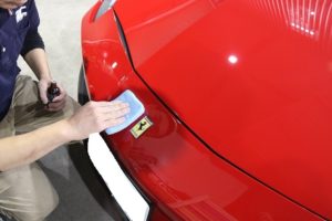 新車フェラーリ488ＧＴＢにプロテクション専用コーティング塗布の画像