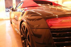 セラミックプロ9HをアウディR8スパイダーに施工