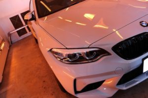 ガラスコーティングを新車BMW M2に施工 遠赤外線画像