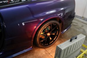 スカイラインGTR-R34ニスモ!にレザーシートコーティングを施工