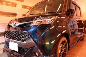 新車 トヨタTANKにカーコーティング施工