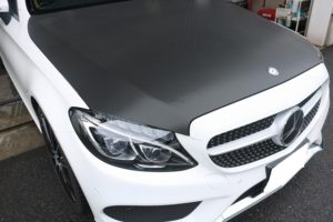 メルセデスベンツC300に幌&ホイールコートを施工