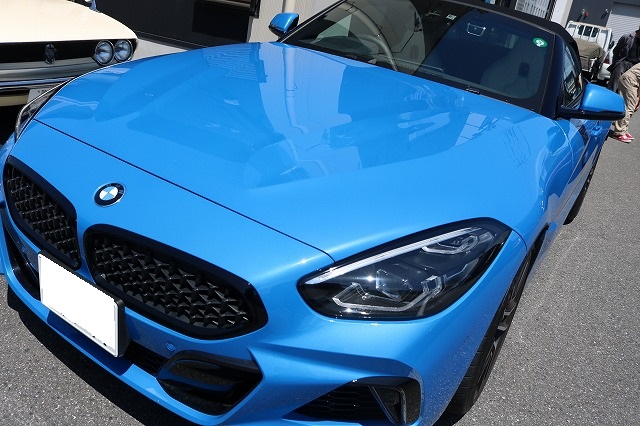 BMW Z4 M420iに幌コーティング施工