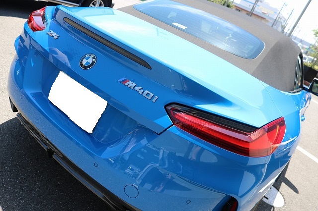 BMW Z4 M420iに幌コーティング施工後　リアの画像