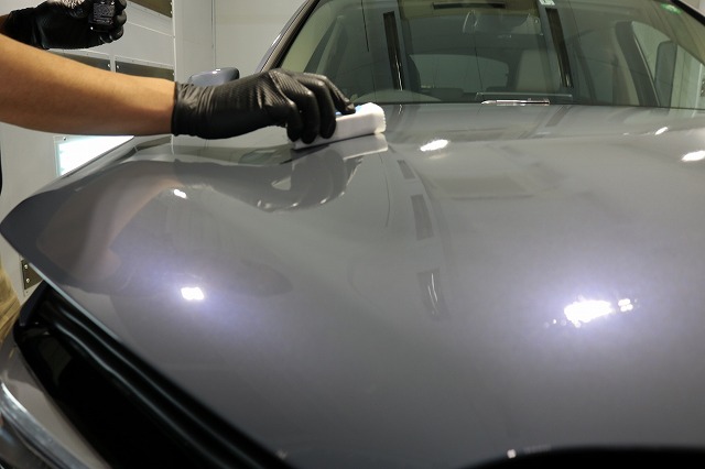 BMW X1にセラミックシールド施工　コーティング塗布画像