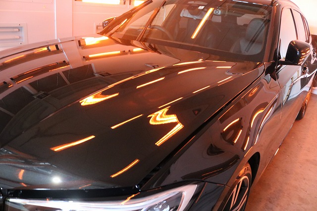 BMW3ツーリングにセラミックプロ9H施工　焼付画像