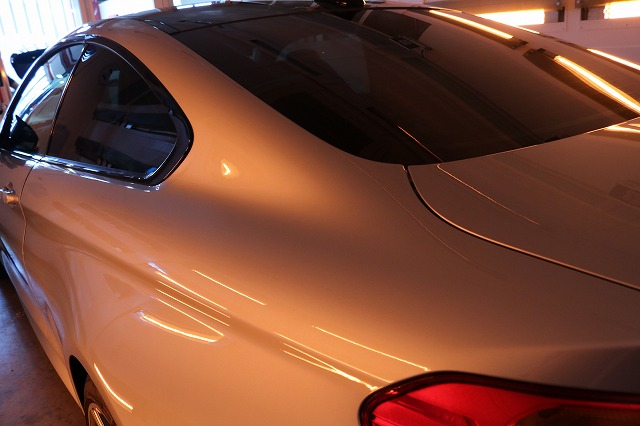 BMW M4セラミックプロ９Ｈコーティング　リアサイド遠赤外線画像