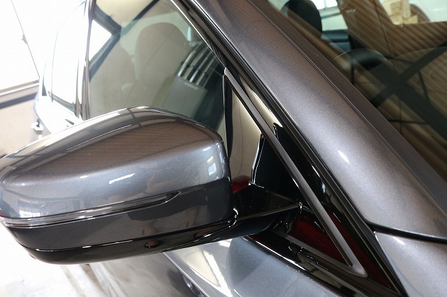 BMW3　カーコーティング　セラミックプロ9Ｈコーティング施工後　サイドミラー画像