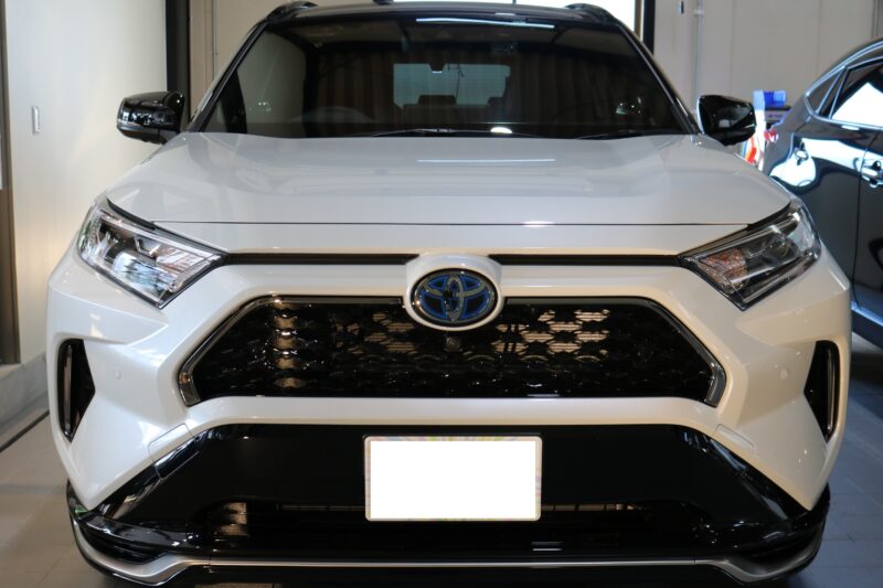 トヨタrav4 Phvにメンテナンス性に優れたコーティング施工です ガラスコーティング カーコーティング施工実績cbiic