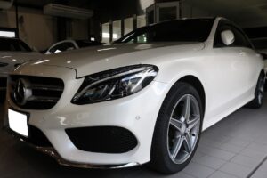 ベンツC250 クォーツガラスコーティング コーティング画像