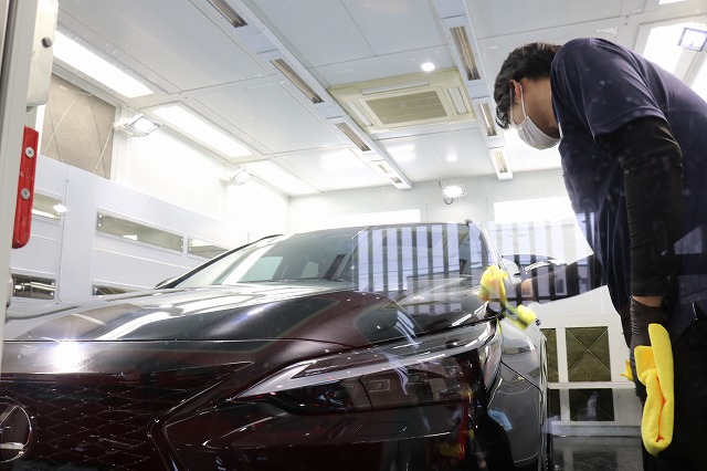 茨木県　稲敷市　レクサスNX350ｈ　車コーティング