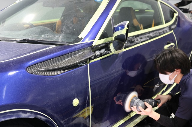 GR86　研磨作業中