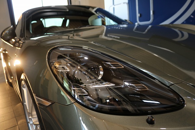 ポルシェ718ボクスターGTS　カーコーティング施工後の輝き