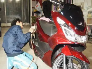 ホンダPCX１５０ バイクコーティング