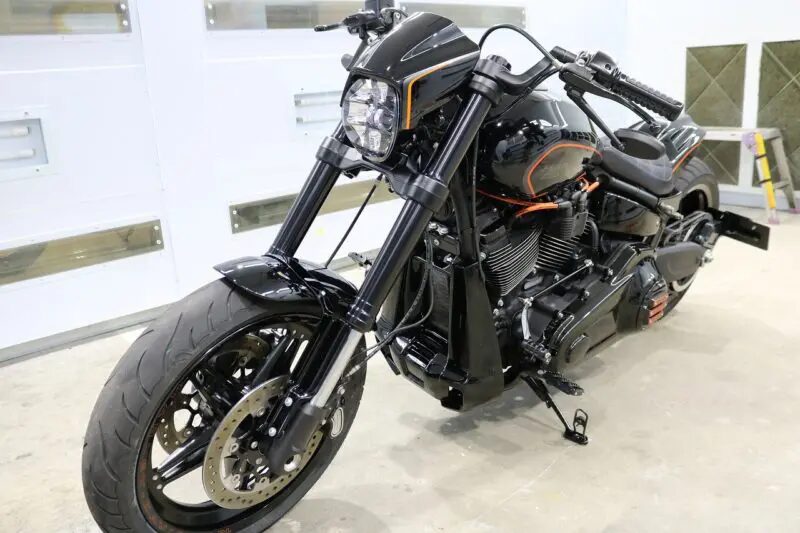 江戸川区　ハーレーダビッドソン　バイクコーティング施工後の全体写真