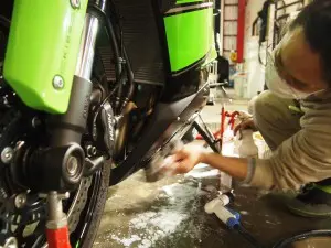 カワサキニンジャ バイクコーティング