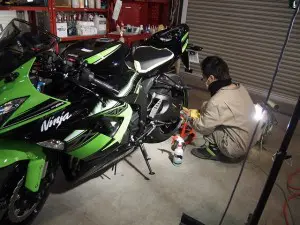 カワサキニンジャ バイクコーティング