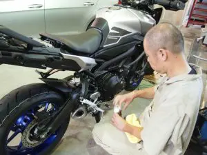 MT-09　バイクコーティング　