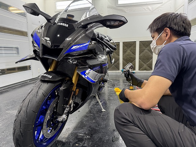 ヤマハ　YZF-R1M　バイクコーティング