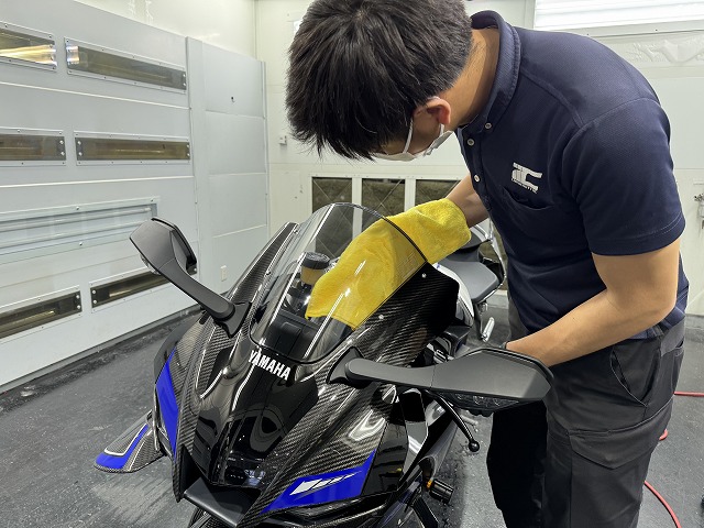 ヤマハ　YZF-R1M　バイクコーティング