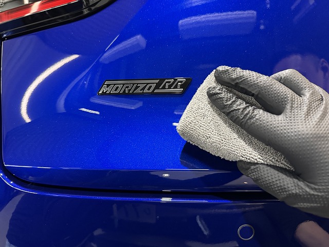レクサスLBX MORIZO RR　カーコーティング施工中