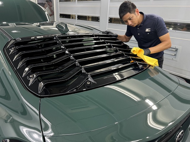 GR86 RZ Ridge Green Limited　セラミックコーティング施工中　江戸川区