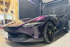 フェラーリ ローマ スパイダー　セラミックコーティング施工後　板橋区