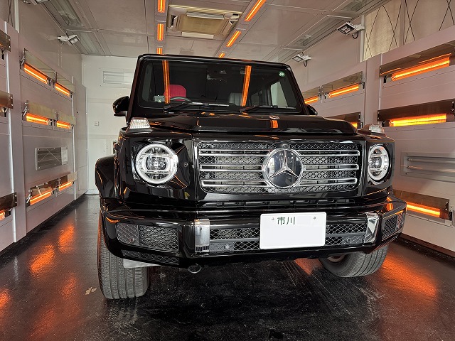 メルセデスAMG G 63　遠赤外線焼き付け作業中　千葉