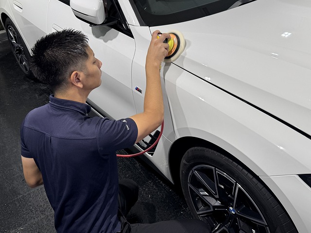 BMW420i　研磨作業　市川