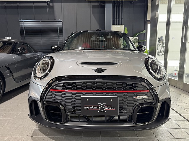 MINIジョンクーパーワークスコンバーチブル　セラミックコーティング施工後　市川