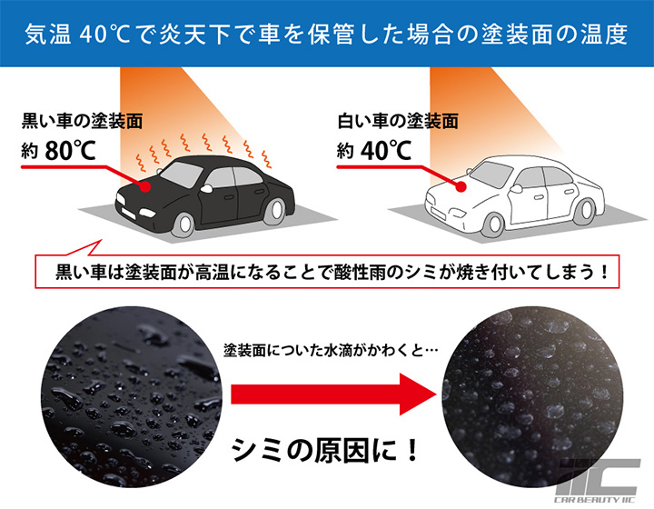 酸性雨で塗装が傷む