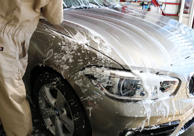 コーディング車の洗車方法