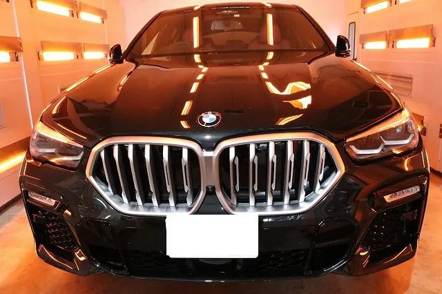 千葉県市原市　BMWX6　カーコーティング施工後　焼き付け乾燥の画像