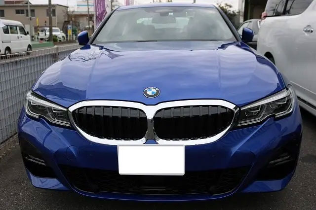 千葉県佐倉市　BMW330dにガラスコーティング施工