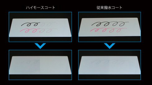  防汚性テスト1　マジック汚染