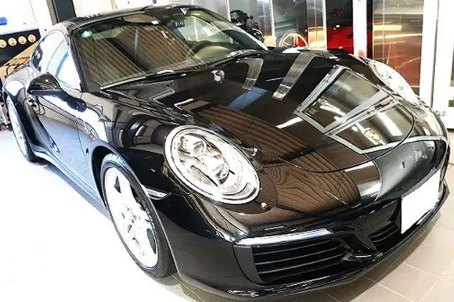 神奈川県川崎市　ポルシェ911カレラ4　カーコーティング施工後の画像